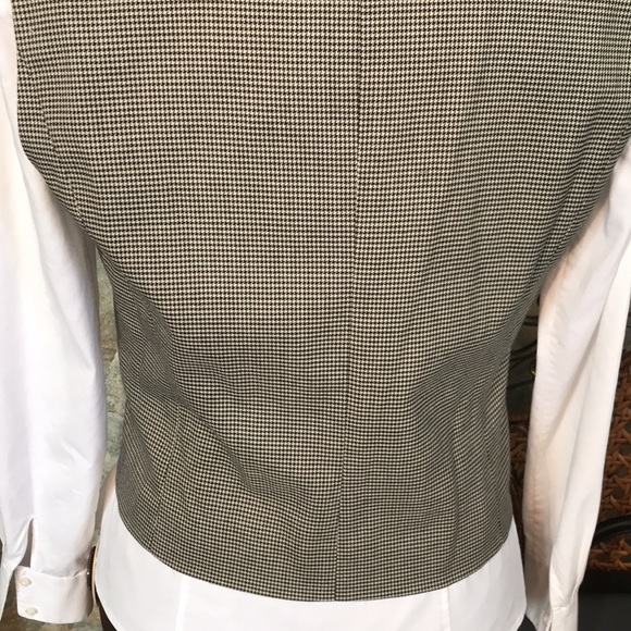 Ralph Lauren 🌹chaps stunning houndstooth executive ruffled vest - Picture 8 of 11